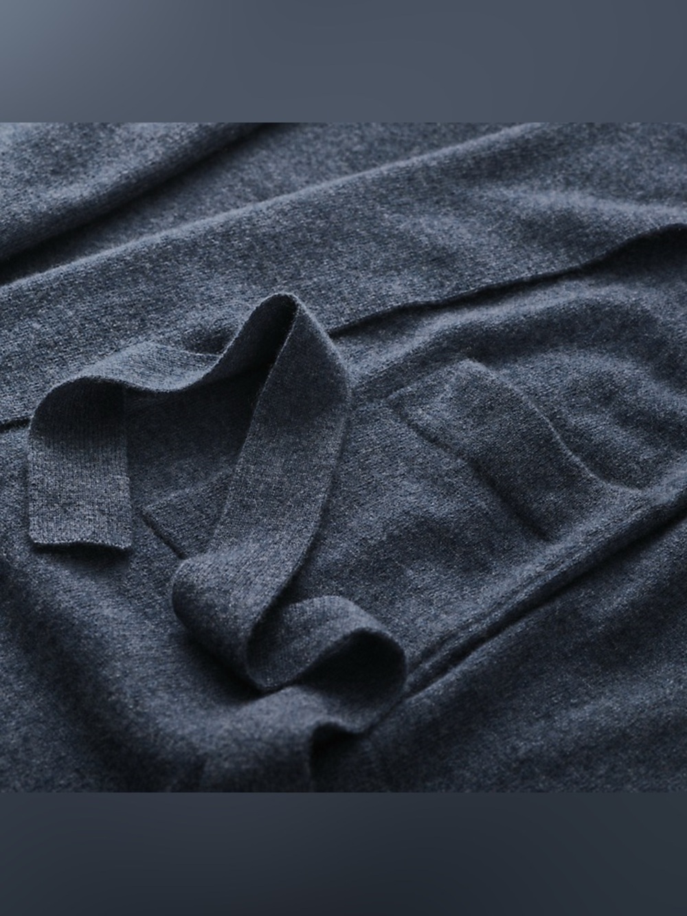Authentic Cashmere Spa Robe Grey - Picture 3 of 5